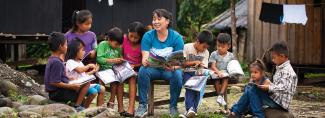 Children in classroom participating in The Greatest Journey discipleship study